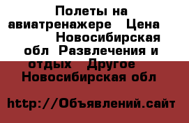 Полеты на авиатренажере › Цена ­ 2 000 - Новосибирская обл. Развлечения и отдых » Другое   . Новосибирская обл.